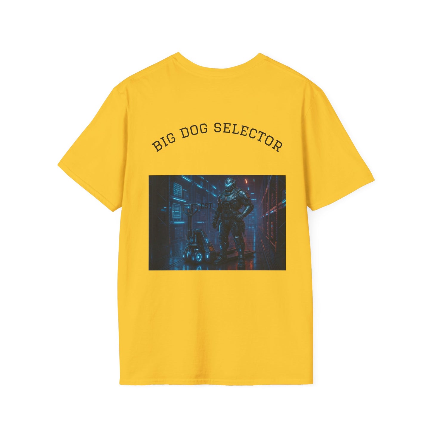 Big Dog Selector Unisex Softstyle T-Shirt, Graphic Tee, Casual Wear, Fun Gift, Streetwear, Everyday Outfit
