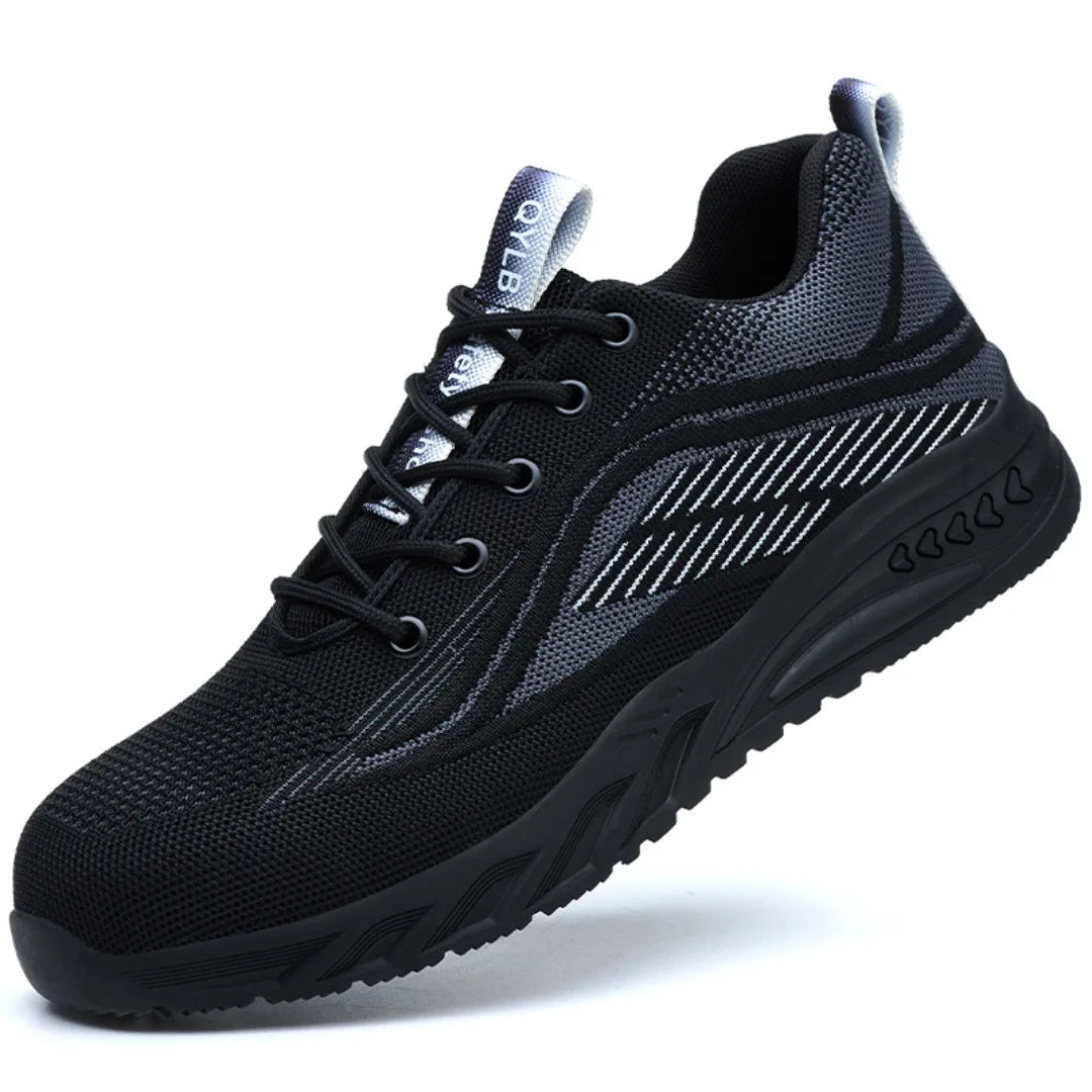 men fashion steel toe covers work safety shoes summer breathable tooling security boots outdoors worker sneakers safe footwear