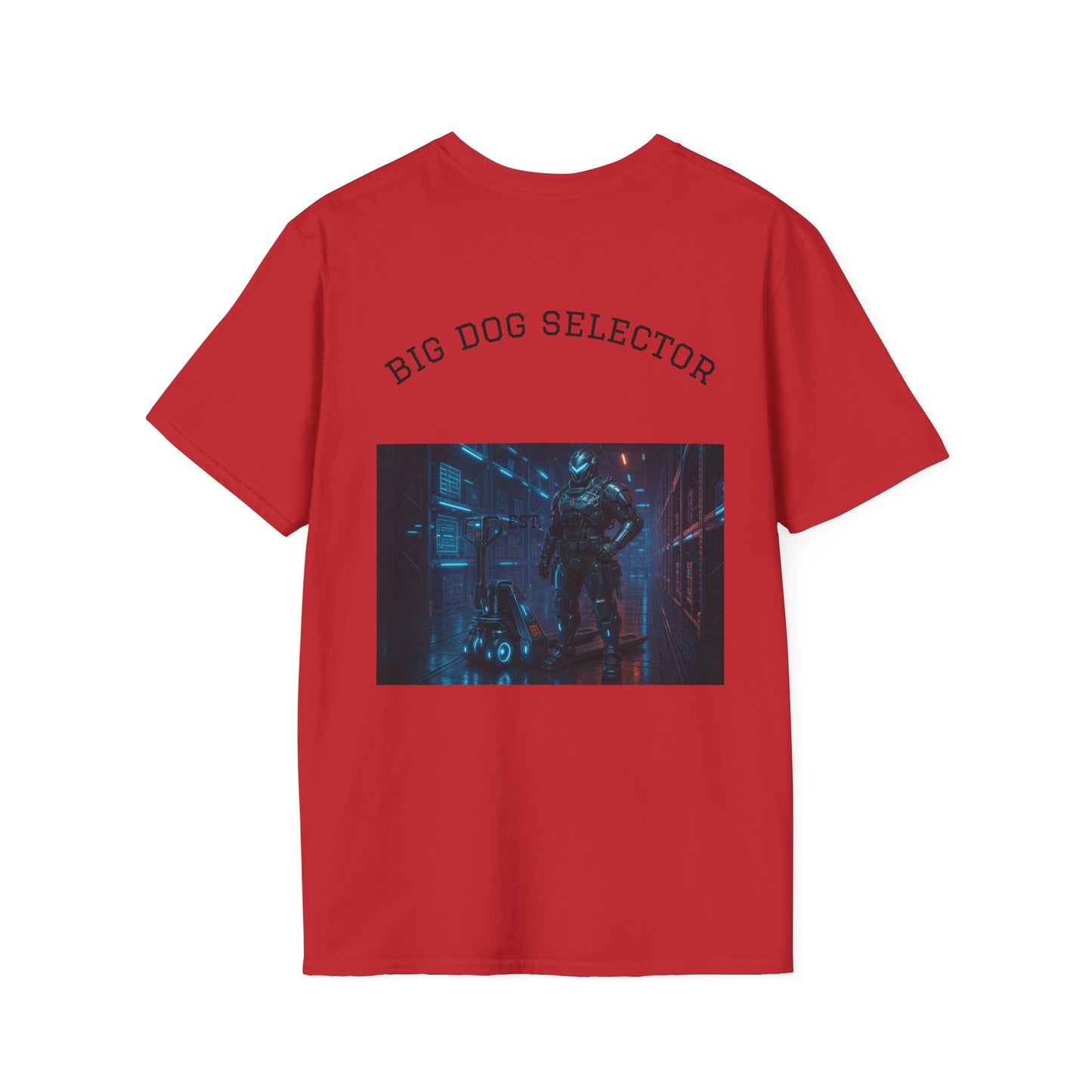 Big Dog Selector Unisex Softstyle T-Shirt, Graphic Tee, Casual Wear, Fun Gift, Streetwear, Everyday Outfit