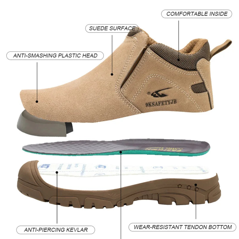 Insulation Men Work Boots Puncture-Proof Safety Shoes Composite Toe Welder Protective Shoes Indestructible Work Shoes Sneakers
