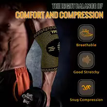 2 Pieces of Copper Ion Sports Elbow Pad