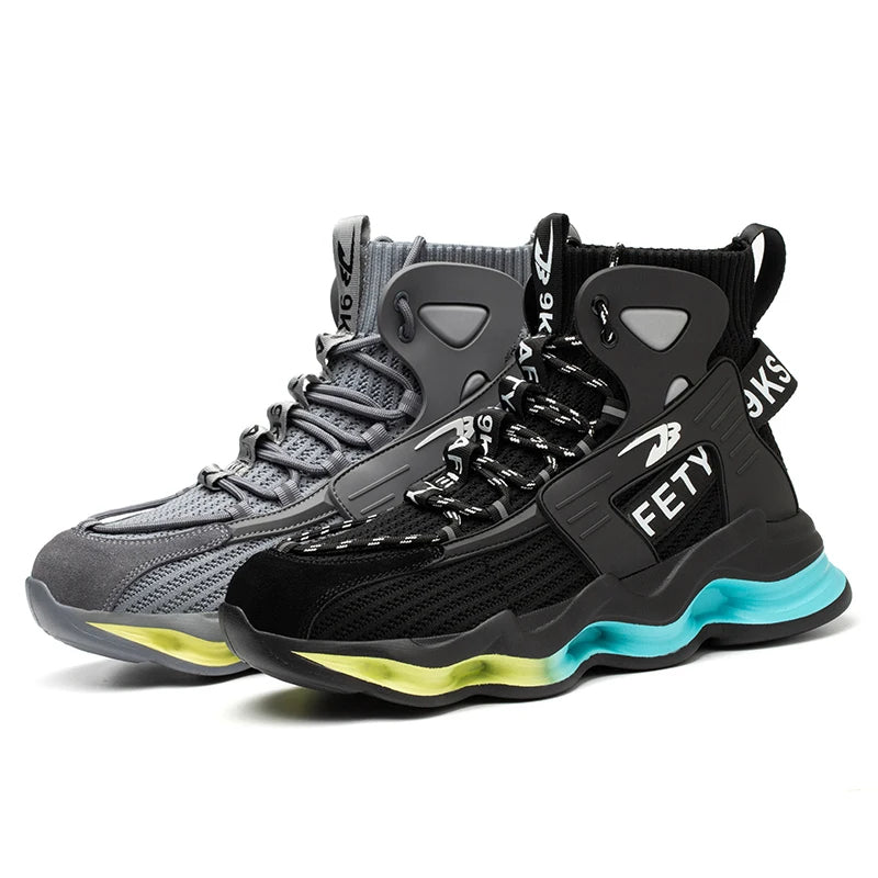 Men Work Safety Shoes Anti-puncture Working Sneakers Male Indestructible Work Shoes Steel Toe Lightweight Men Shoes Safety Boots
