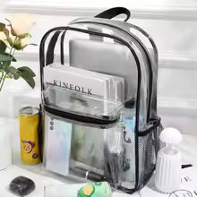 Visible Backpack Large Capacity Waterproof Shoulders Bag