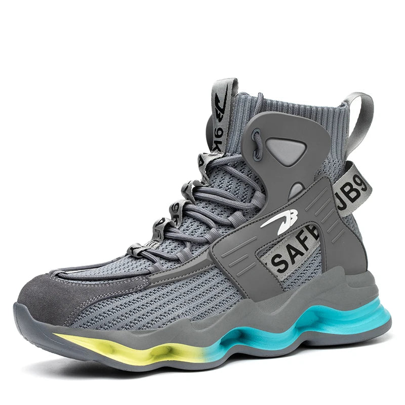 Men Work Safety Shoes Anti-puncture Working Sneakers Male Indestructible Work Shoes Steel Toe Lightweight Men Shoes Safety Boots