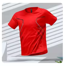 Short Sleeve Round Neck Active Tee Outdoor Workout Men Clothing