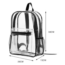 Visible Backpack Large Capacity Waterproof Shoulders Bag
