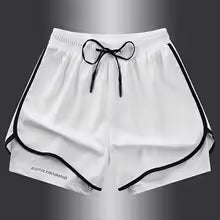 Fake two pieces of summer sports shorts, men's and women's quick drying three point