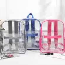 Visible Backpack Large Capacity Waterproof Shoulders Bag