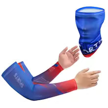 2Pcs Set Summer Ice Silk Cycling Arm Sleeves