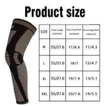 2 Pack Copper Ion Sports Knee Pads, Extended Leg Pads, Knee protection