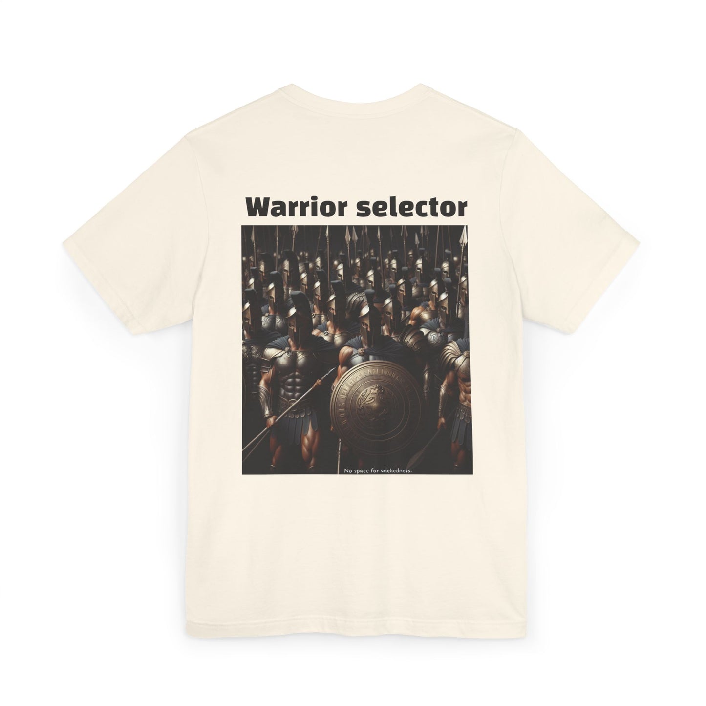 Warrior Selector Unisex Jersey T-Shirt - Unique Graphic Tee for Casual Wear, Gifts for Men or Women, Perfect for Festivals and Events