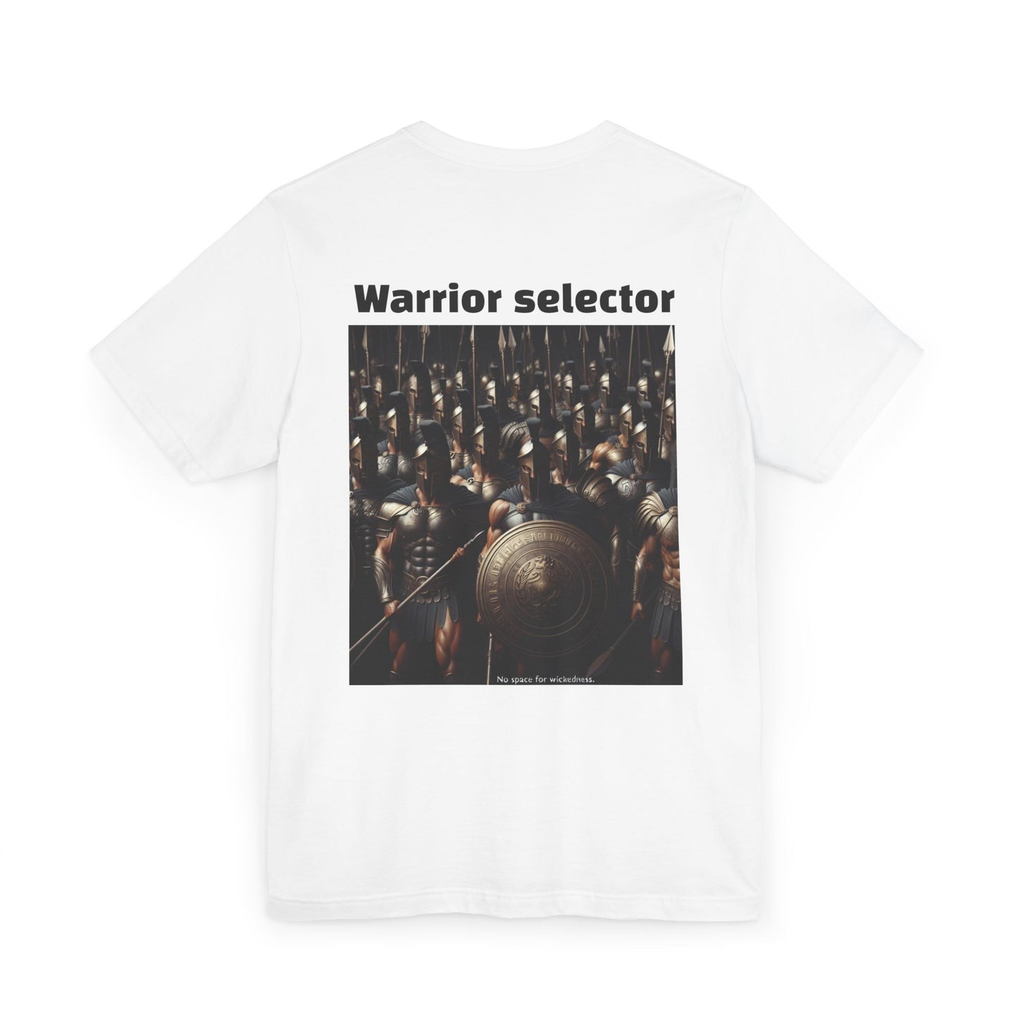 Warrior Selector Unisex Jersey T-Shirt - Unique Graphic Tee for Casual Wear, Gifts for Men or Women, Perfect for Festivals and Events
