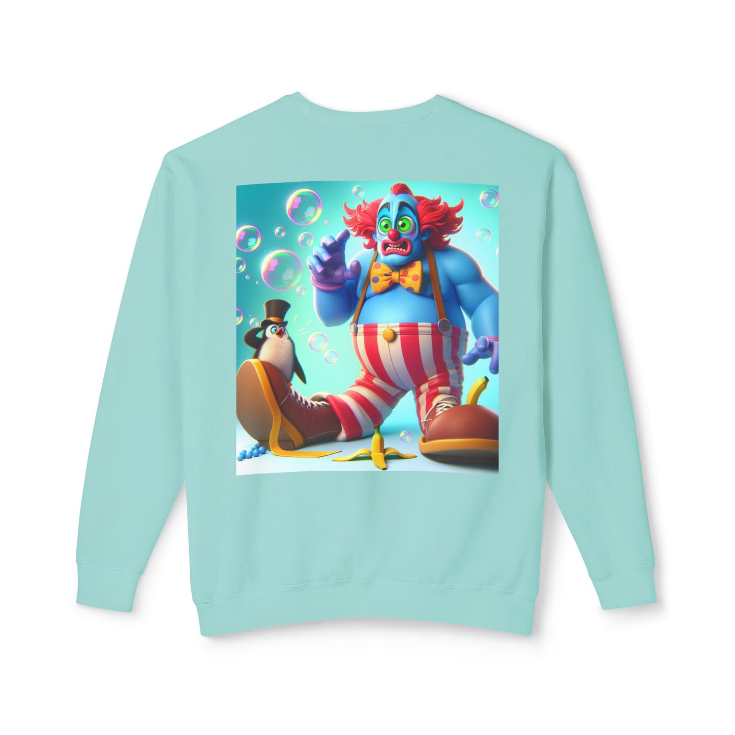 Funny Clown Crewneck Sweatshirt, Unisex Humor Top, Lightweight Sweatshirt for Adults, Perfect Gift for Birthdays, Parties, and Fun Days