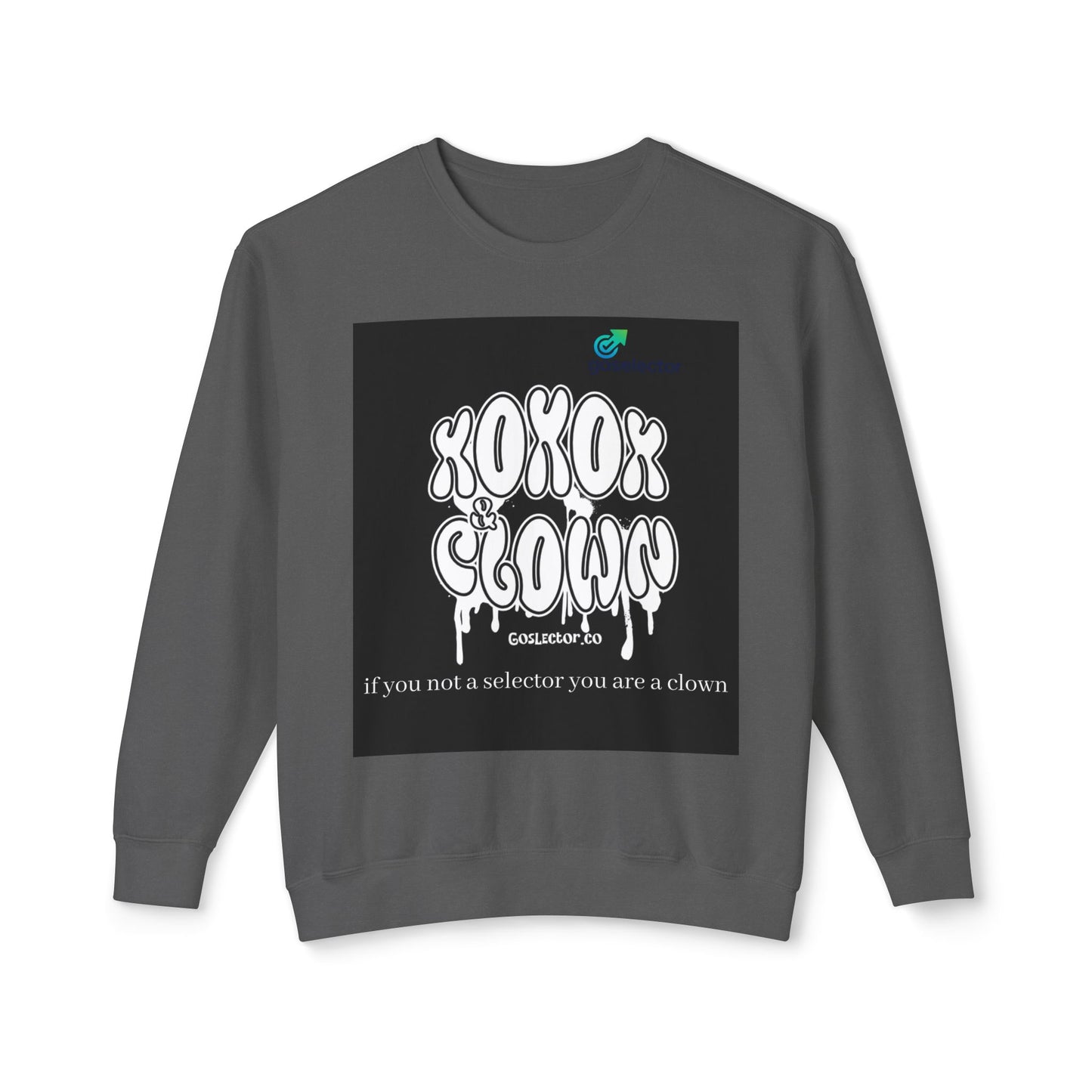 Funny Clown Crewneck Sweatshirt, Unisex Humor Top, Lightweight Sweatshirt for Adults, Perfect Gift for Birthdays, Parties, and Fun Days