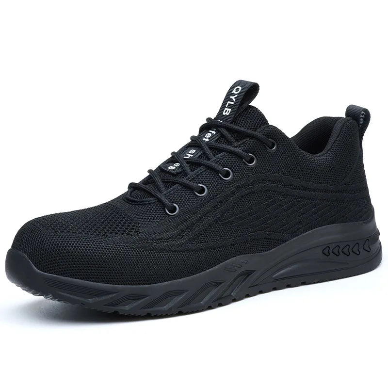 men fashion steel toe covers work safety shoes summer breathable tooling security boots outdoors worker sneakers safe footwear
