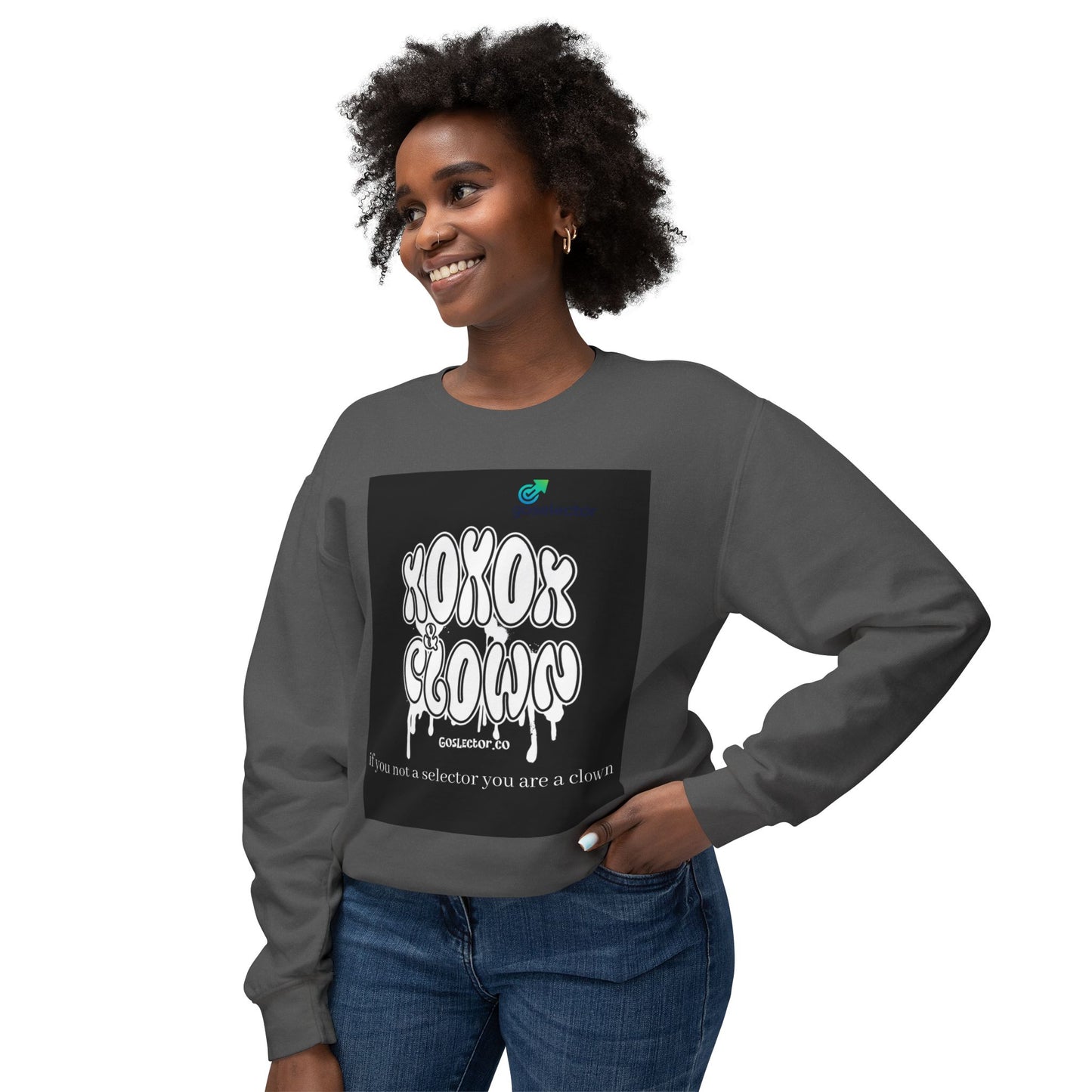 Funny Clown Crewneck Sweatshirt, Unisex Humor Top, Lightweight Sweatshirt for Adults, Perfect Gift for Birthdays, Parties, and Fun Days