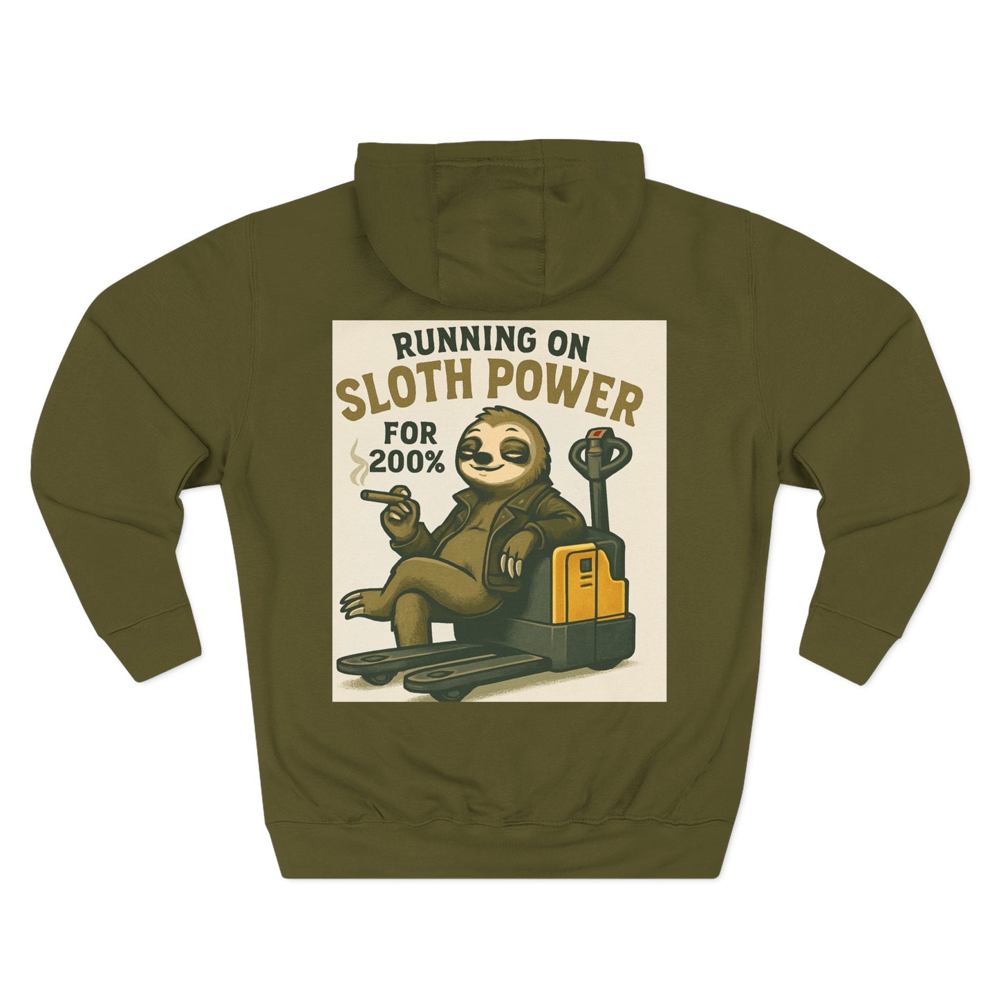 Sloth Power Fleece Hoodie