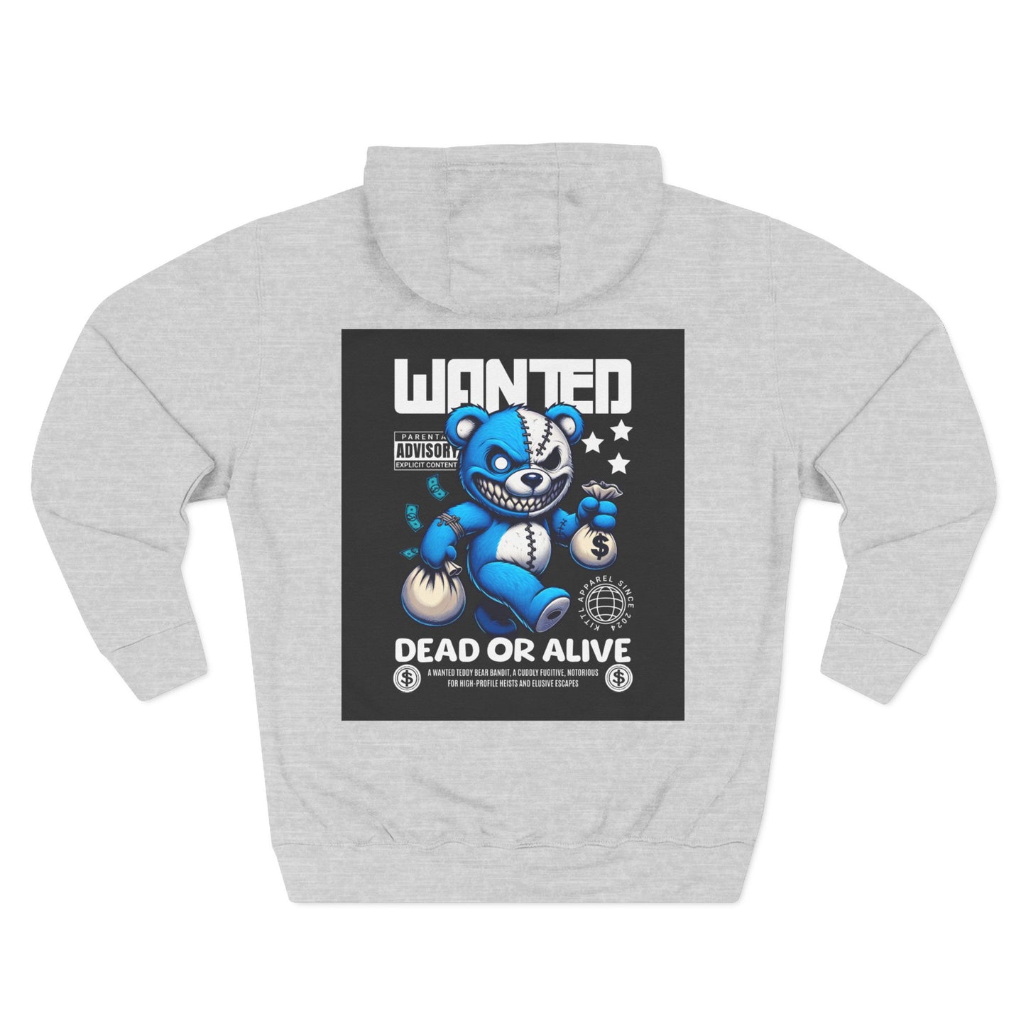 Wanted Bear Graphic Fleece Hoodie