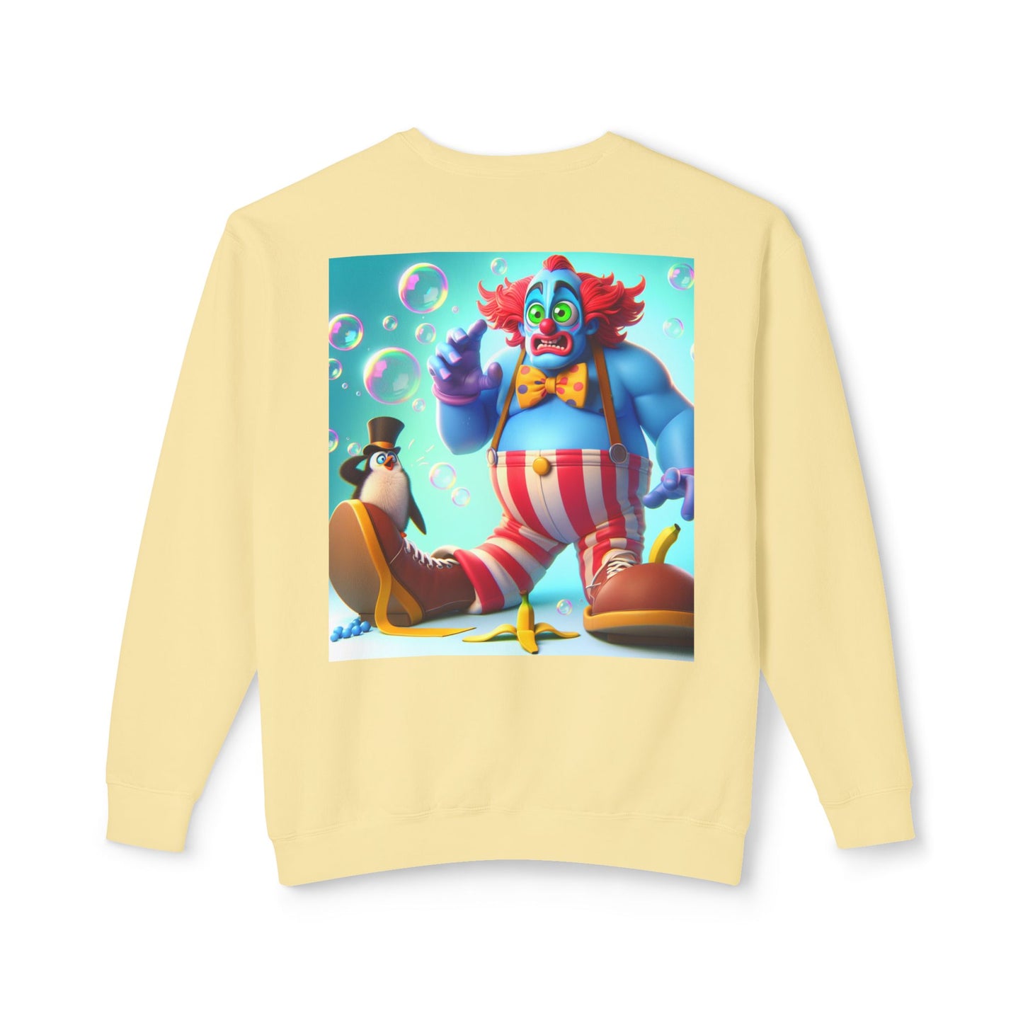 Funny Clown Crewneck Sweatshirt, Unisex Humor Top, Lightweight Sweatshirt for Adults, Perfect Gift for Birthdays, Parties, and Fun Days