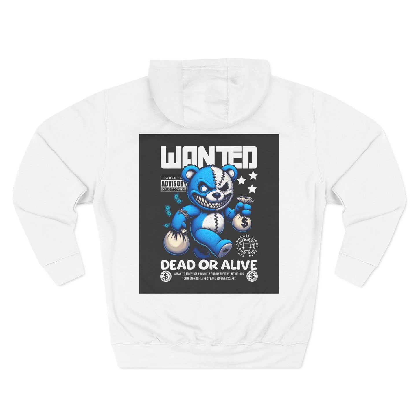 Wanted Bear Graphic Fleece Hoodie