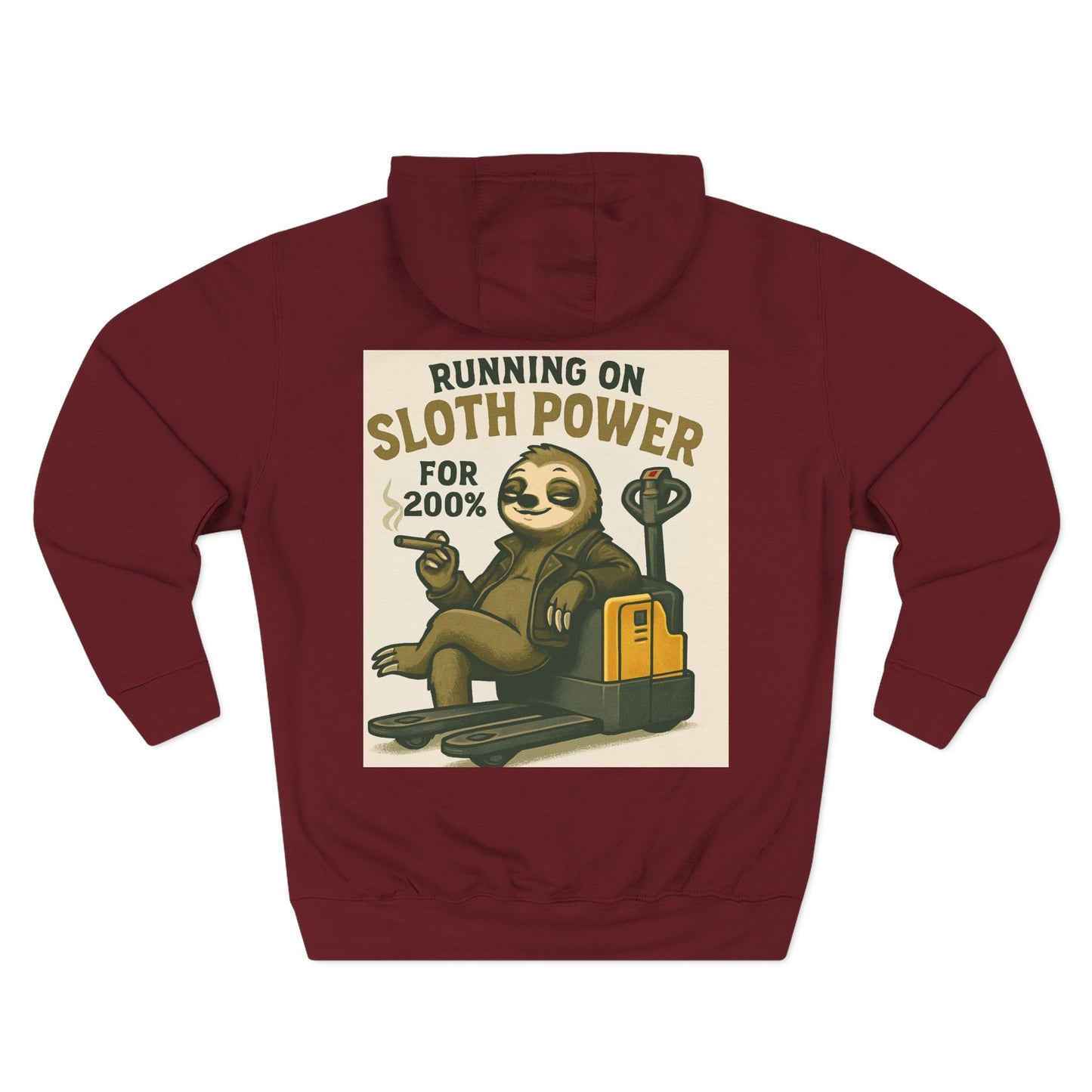 Sloth Power Fleece Hoodie