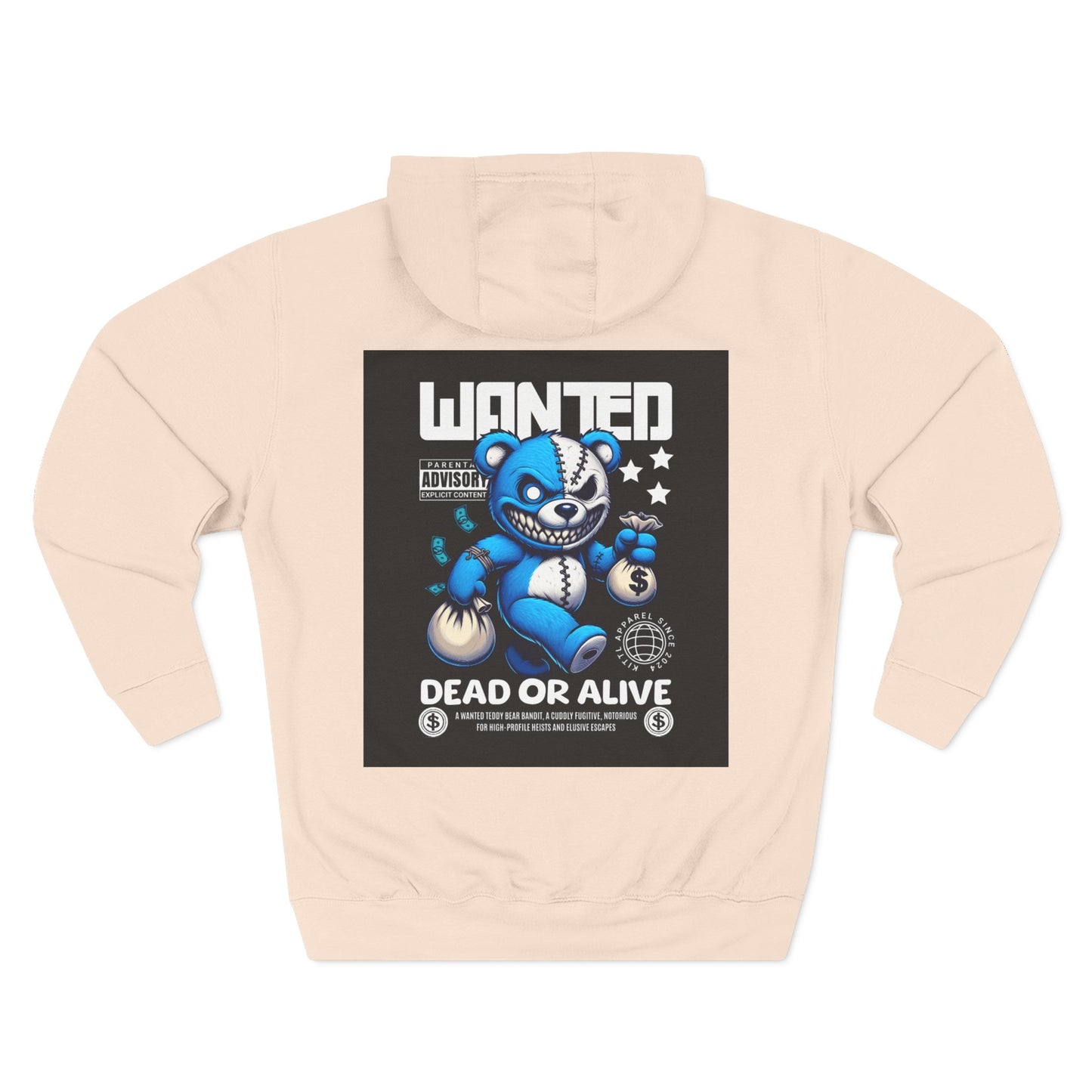 Wanted Bear Graphic Fleece Hoodie