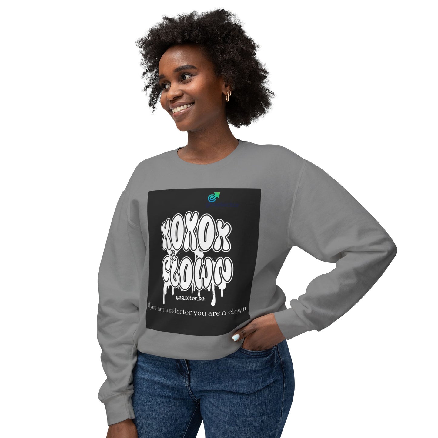 Funny Clown Crewneck Sweatshirt, Unisex Humor Top, Lightweight Sweatshirt for Adults, Perfect Gift for Birthdays, Parties, and Fun Days