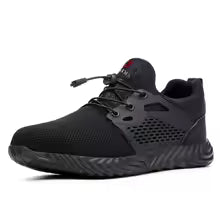 Safety Shoes Breathable  Work Shoes Anti-smashing Industrial Steel Toe Cap Sneakers Puncture Proof Plus