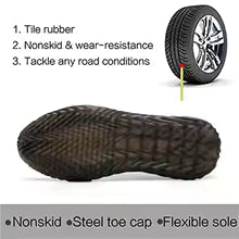 Safety Shoes Breathable  Work Shoes Anti-smashing Industrial Steel Toe Cap Sneakers Puncture Proof Plus