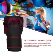 2 PCT Wrist Brace Unisex Adjustable Wrist Support Weight Lifting Gym Training Wrist Support Brace Straps Fitness Compression Wrap