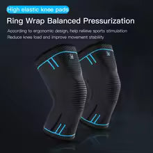 1 Pcs Compression Knee Support Sleeve Elastic Breathable