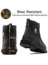 SUADEX Steel Toe Boots for Men Women Waterproof Indestructible Work Safety Boot
