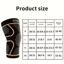 2-Pack Copper Ion Sports Knee Pads,