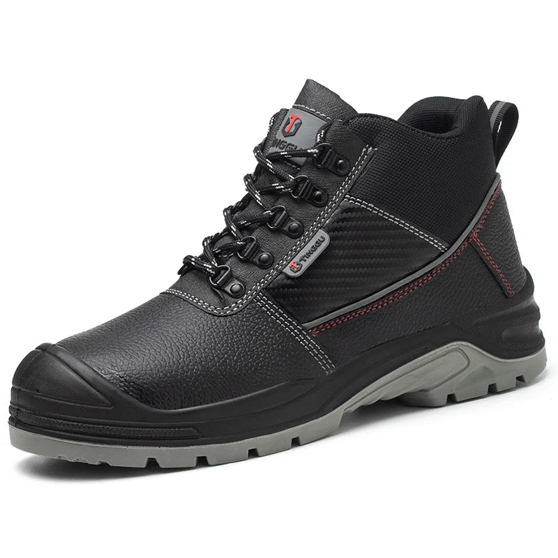 Safety Shoes Men Waterproof Work Boots Anti-smash Anti-puncture Protective Shoes Indestructible Steel Toe Boots Outdoor Sneake