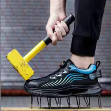 New Safety Shoes Men Anti-smash Anti-puncture Work