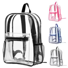 Visible Backpack Large Capacity Waterproof Shoulders Bag