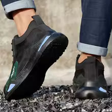 Work Boots Puncture-Proof Safety Shoes Men Steel Toe Shoes Security Protective Shoes Tactical Boots