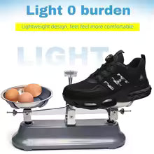 Lace-Free Men's Breathable Casual Work Safety Shoes with Impact and Puncture Resistance