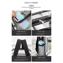 Visible Backpack Large Capacity Waterproof Shoulders Bag