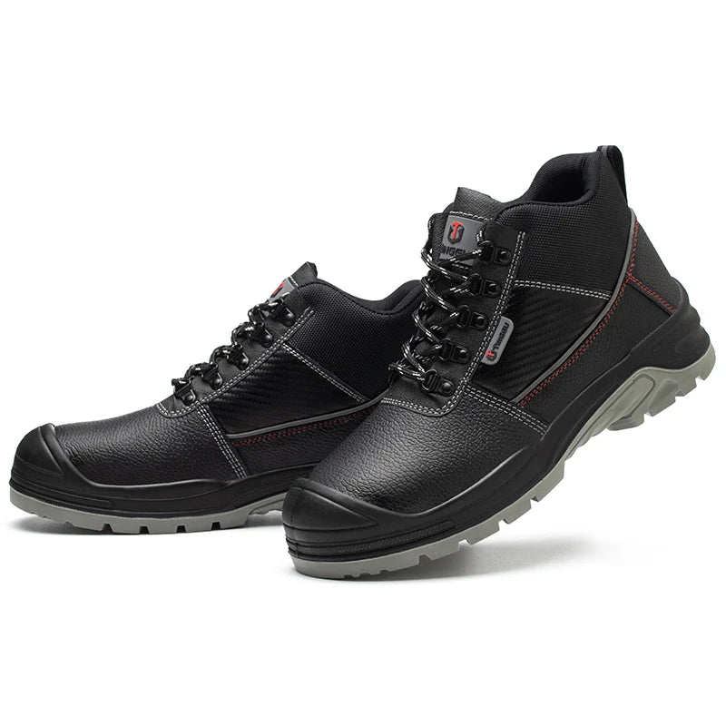 Safety Shoes Men Waterproof Work Boots Anti-smash Anti-puncture Protective Shoes Indestructible Steel Toe Boots Outdoor Sneake
