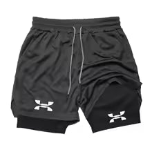 New Running Shorts Men Gym Sports Shorts 2 In 1 Quick Drying Workout Training Gym