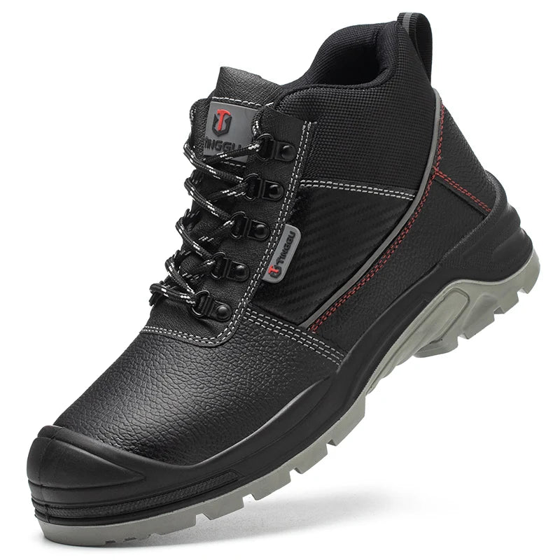 Safety Shoes Men Waterproof Work Boots Anti-smash Anti-puncture Protective Shoes Indestructible Steel Toe Boots Outdoor Sneake