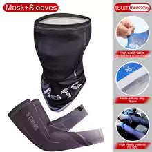 2Pcs Set Summer Ice Silk Cycling Arm Sleeves
