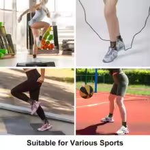 Compression Ankle Brace Socks for Sprains - Copper Foot Sleeve