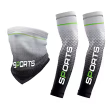 Men Ice Silk Cooling Arm Sleeves