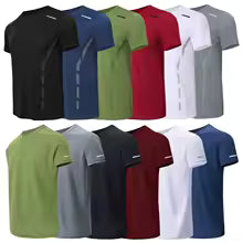 4/1/2 Pack Short-sleeved Multi-size Mixed-color Running Fitness T