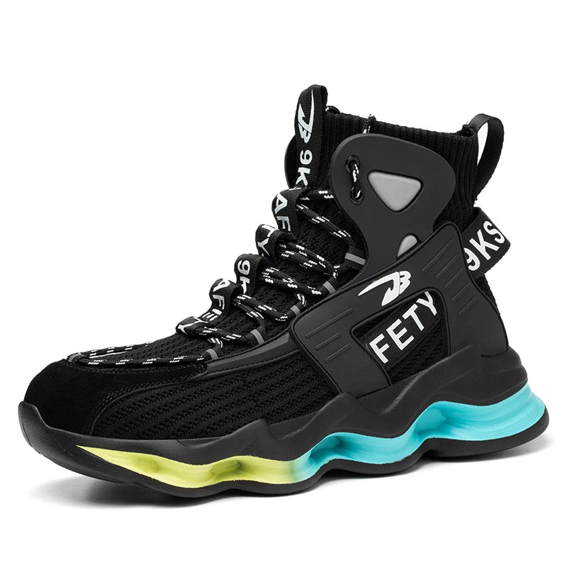 Men Work Safety Shoes Anti-puncture Working Sneakers Male Indestructible Work Shoes Steel Toe Lightweight Men Shoes Safety Boots