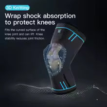 1 Pcs Compression Knee Support Sleeve Elastic Breathable