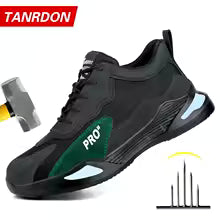 Work Boots Puncture-Proof Safety Shoes Men Steel Toe Shoes Security Protective Shoes Tactical Boots