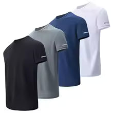 4/1/2 Pack Short-sleeved Multi-size Mixed-color Running Fitness T